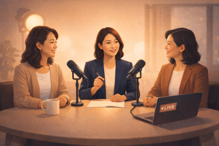 三位專業女性在直播對談中分享職涯轉型經驗
